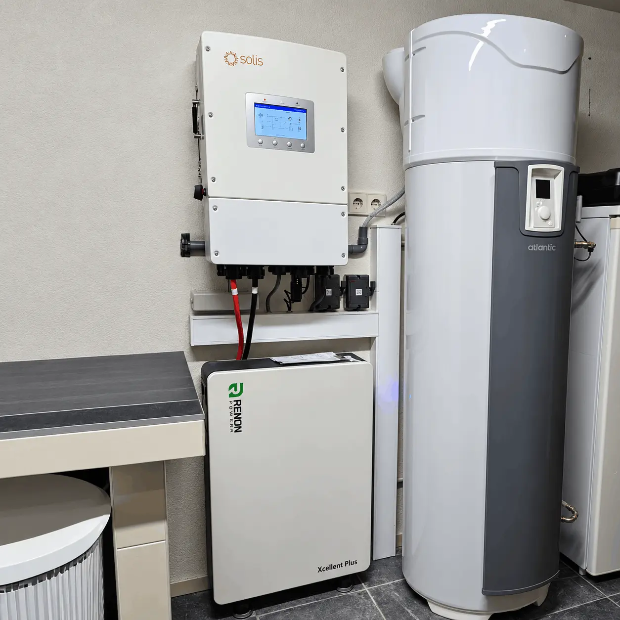 Renon Xcellent Plus 16 kWh met Solis-omvormer, geïnstalleerd bij een klant